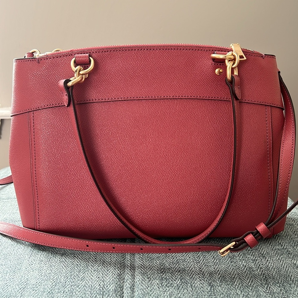 Coach leather bag in pink - Picture 8 of 11